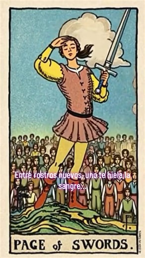 Entre rostros nuevos, uno te hiela la sangre porque tu intuición ya lo reconoció. No viene a descubrirte, viene a medirte. Observa, pregunta, sonríe… mientras calcula. Cree que olvidaste lo que te hizo. Si le abres la puerta, no habrá sorpresa: solo el mismo ataque con mejor discurso. #SotaDeEspadas #Advertencia #IntuiciónActiva #CuidadoConElPasado #OjosAbiertos