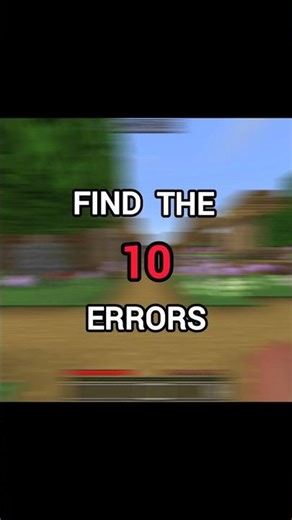 FIND THE ERRORS #minecraft #gaming #minecraftgameplay #shorts