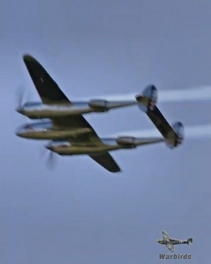 🔥 P-38 Lightning & P-51D Mustang in Epic Flyby! #P38Lightning #P51Mustang #Warbirds #Aviation