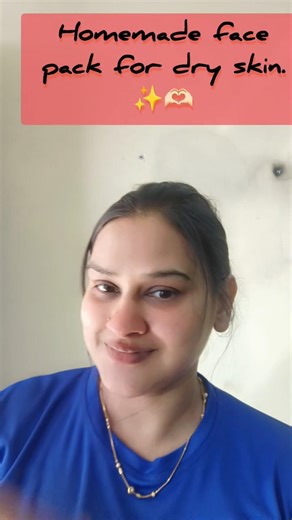 Facepack for Dry skin in winter.✨Dry skin se pareshan? Try this hydrating face pack 💧twice a week.