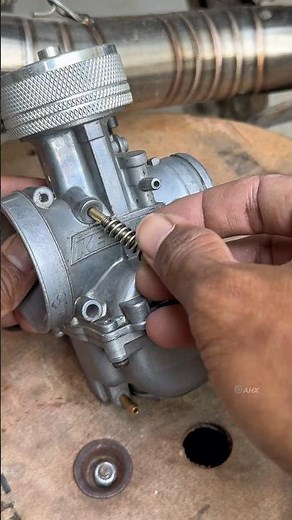 Relocating the idle screw makes adjustment easier