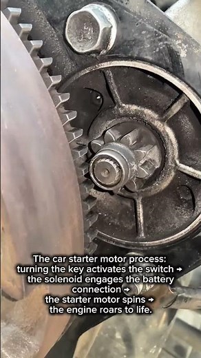How a Car Starter Motor Works: The Complete Process #CarMaintenance #StarterMotorRepair
