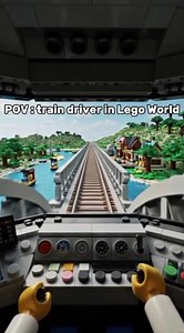 POV : train driver in the Lego world