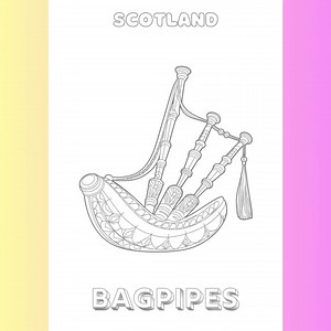 50 Coloring Pages of the Various Traditional Musical Instruments Around the World Kids Coloring Sheet, Instant Download, Printable PDF File - Etsy