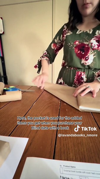 You can learn how to wrap a book with me! Follow along to see the proc... | Blind Date With A Book