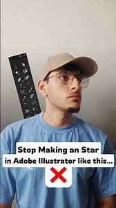 Stop Making an star in Adobe Illustrator like this…❌ #graphicdesigntools #tutorial
