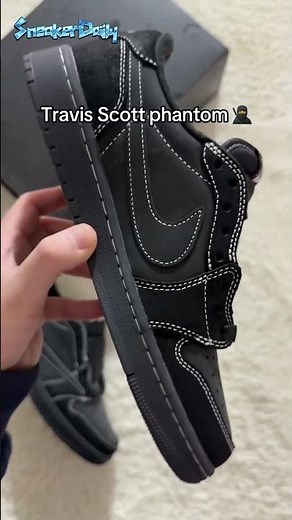 Travis Scott x Air Jordan 1 Low OG SP “Black Phantom” 🖤🔥 #TravisScott #AirJordan1#Nike