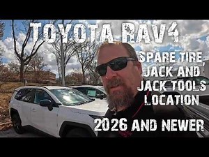 2026 Toyota Rav4 Spare tire, jack and jack tools location
