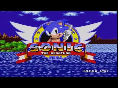 Sonic the Hedgehog (Genesis) - Title Screen [1080p HD]