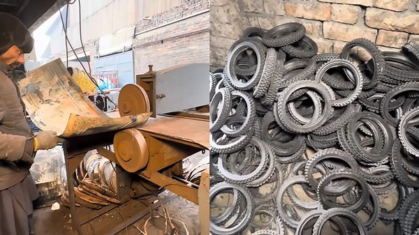 Incredible Recycling Process: Turning Oil Drums Into Tires