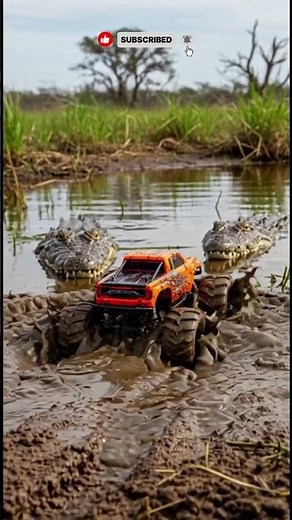 remote control car racing with lots of obstacles