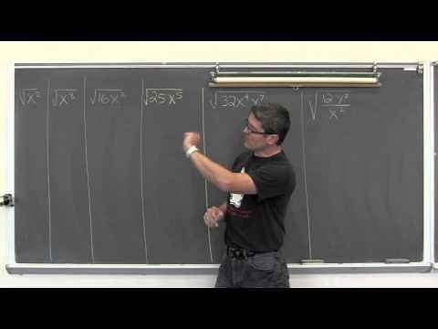 Simplifying Square Roots (Radicals) with Variables
