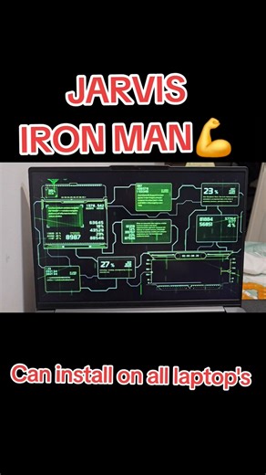 Booting My Personal JARVIS on My Laptop 🤖💻 #AI #JARVIS #Python #ArtificialIntelligence #Tech