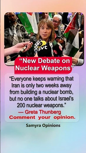 “Who Has Nuclear Weapons?” Greta’s Statement on Iran & Israel Goes Viral
