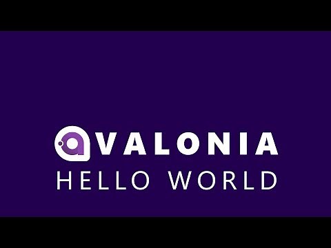 A Cross Platform .NET UI Framework - Hello World in Avalonia UI
