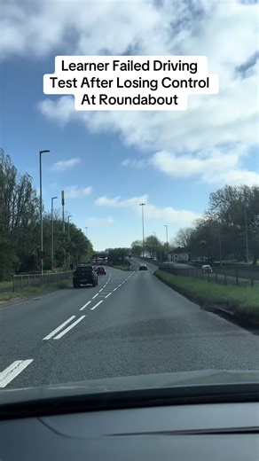 Failed Driving Test: Shocking Roundabout Crash