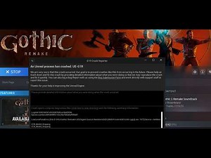 Fix Gothic 1 Remake LowLevelFatalError/An Unreal Process Has Crashed UE-G1R/GPU Crash Dump Triggered
