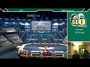 Project M SLO broke 2 28 16 Albinosaurus (Meta Knight) vs Dox (Wolf) Winners Semis