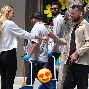 20K views · 206 reactions | Girl Giving Roses to Random Men!  | No One Cares Videos | Facebook