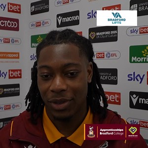 Tayo Adaramola could not have asked for anything better following City's 4-1 win against Colchester United. 🗣️ Watch now ➡️ https://www.bradfordcityafc.com/videos #BCAFC | Bradford Lifts Ltd | Bradford City AFC