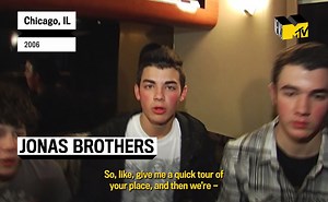 15K views · 207 reactions | We can't get enough of the Jonas Brothers, so we dug deep into our archives and went all the back to 2006, when we hung out with Nick, Joe, and Kevin as they gave us the lay of the land of their tour bus— their bunks, what's in their fridge, and Joe's beloved Care Bear pillow. | MTV News | Facebook