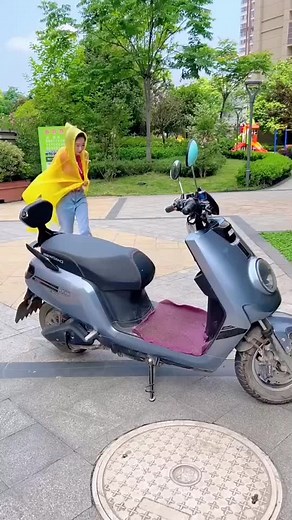 Creative Scooter Decoration with Colorful Stickers