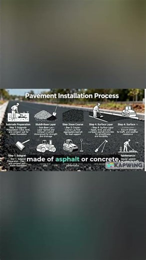 Pavement Installation Process. #raod #shortvideo #construction