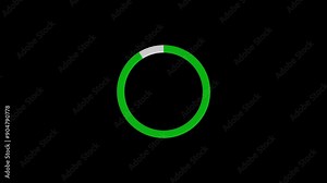 loading circle preloaded rotating inter face loop out animation with white background. 4k video.