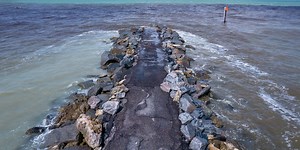 South Jetty in Venice still facing massive clean up efforts and rebuilding