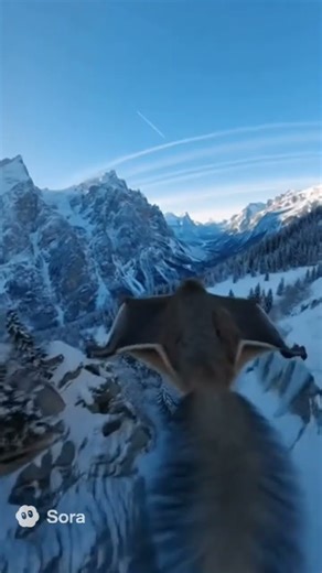 Flying squirrels' longest glide! 🐿️💨 #Squirrel #Glide #Flight