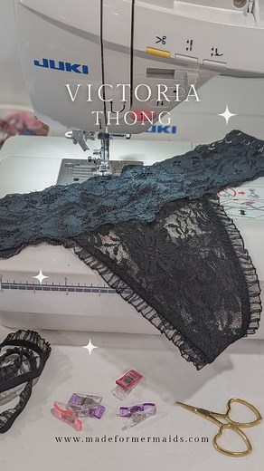 Why not spice up your sewing with some custom lingerie? 🧵✨✂️ Sewing underwear, bras, and lingerie is so fun! It's so quick, simple, and a fantastic scrap buster. Plus the, custom fit is ah-mazing! 😍 So what's stopping you from diving into the world of DIY lingerie? Let me know below ⬇️ #victoriapattern #madeformermaidspatterns #loungeandlacecollection #madeformermaids #loungeandlace #sewist #sewerofinstagram #sewcute #sewing #isew #sewingpattern #sewingproject #memade #memadeeveryday #memadewa