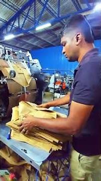 Still Folding Bags Manually? Our Sharp Bottom Folding & Pasting Machine Fixes It Instantly! #shorts