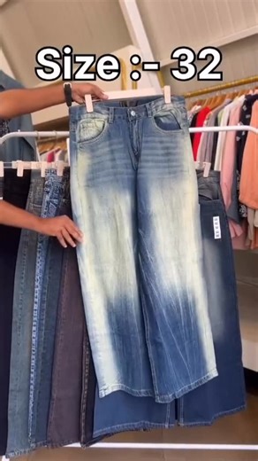 HTee HIJAB fASHION on Instagram: "Item : Baggy jeans Size : 32 Fabric : Denim Rate : 1140/- *Quality guarantee* *Free shipping ( Dtdc courier)* *Rs 50 Extra for Indian post courier* 🛑 *Note: Colours may vary due to mobile lighting, no exchange or refund due to the same*"