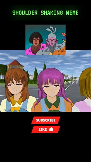 Worker NPCs Joined The Shoulder Shaking Meme 🔥 #sakuraschoolsimulator #shorts #trending #viral #meme