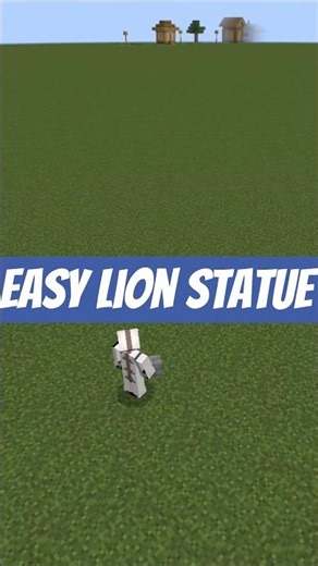 Easy Lion statue on your Minecraft Word! #buliding #minecraft #minecraftsurvivalseriesepisode #trend