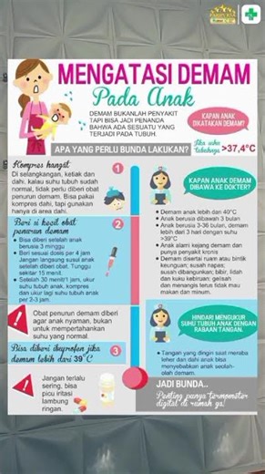 Mengatasi demam pada anak ‼️ #jambi #keimedika #edukasi