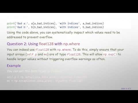 Understanding np.where: Troubleshooting Overflow Warnings in Numpy