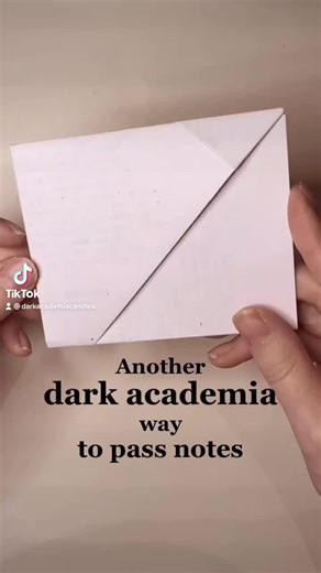 Discover the Art of Folding Notes: A Dark Academia Tutorial