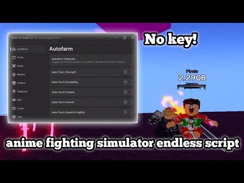 Anime Fighting Simulator Endless Script | Autofarm | Pastebin | No key