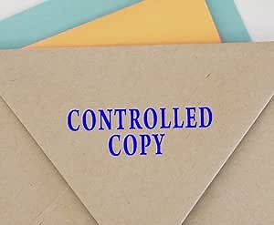 Controlled Copy Self Inking Rubber Stamp Custom Colop Office Stationary P20 Mini Stamper