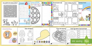 KS1 Easter Homework Activity Pack