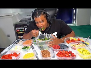 Fanum Eats A Vegetable MUKBANG!😂