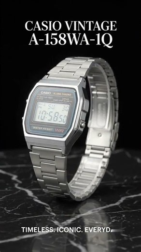Casio A158 Review ⌚ | The Iconic Vintage Digital Watch #viral #fashionstyle #trending#watch #shorts
