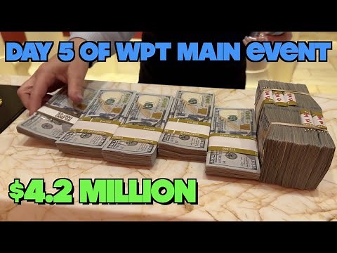 I'm Playing For Millions On Day 5 Of Main Event!! BIGGEST Payout Ever! Must See! Poker Vlog Ep 241