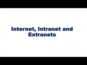 Comparison internet extranet vs intranet