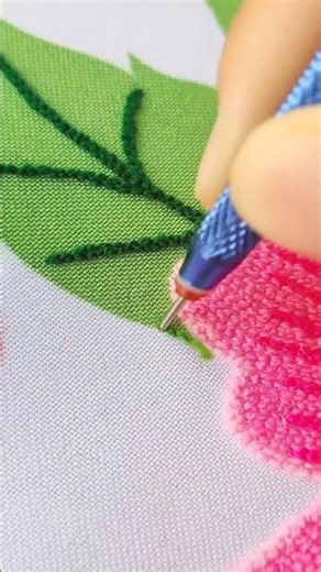 Rare punch needle technique that few people know #embroidery #traditional #art
