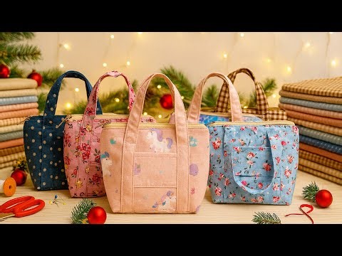 How to Make a Cute Zipper Makeup Pouch | Easy Sewing Tutorial for Beginners