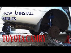 HOW TO CHANGE STRUTS ON TOYOTA CAMRY. REAR STRUTS