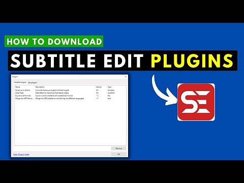 How to Download, Install and Use Subtitle Edit Plugins