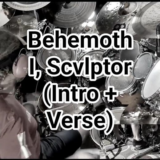 Behemoth - I, Scvlptor (Intro + Verse) #drums #shorts